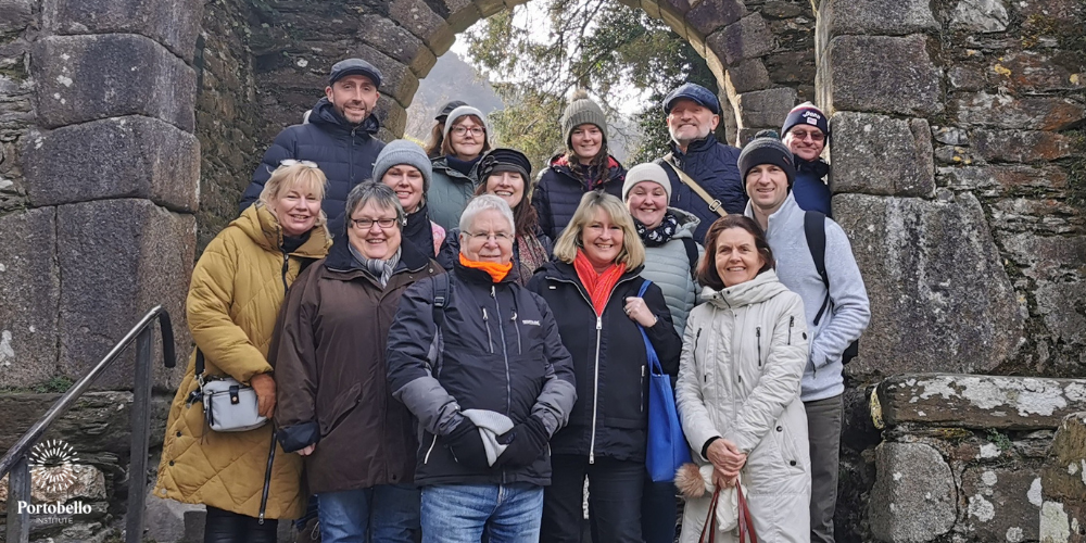 a group of people on an Irish tour