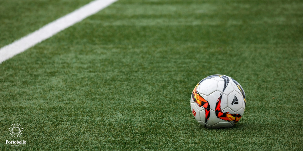 Adidas soccer ball on field