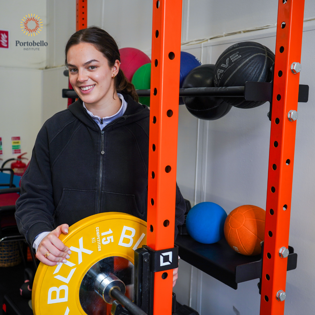 Leah Tarpey in Portobello Institute's gym