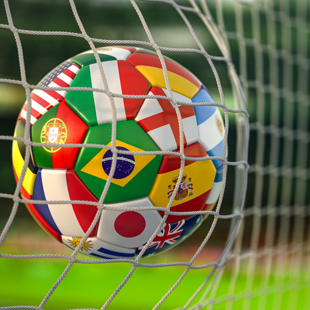 World cup ball in net